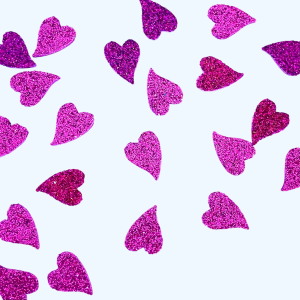 Confettis Décoratifs Coeurs